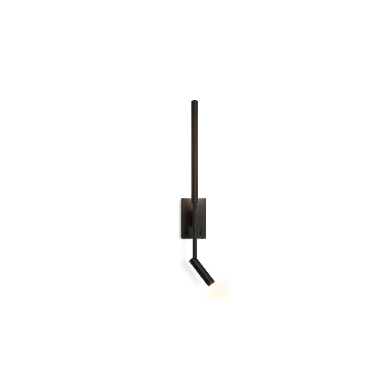 Inlight Επιτοίχιο φωτιστικό LED 3W & 6W 3000K από μαύρο μέταλλο (43079)