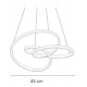 Inlight Κρεμαστό φωτιστικό LED 40W 3CCT (by switch on base) σε χρυσή απόχρωση D:45cm (6092-B-Golden)