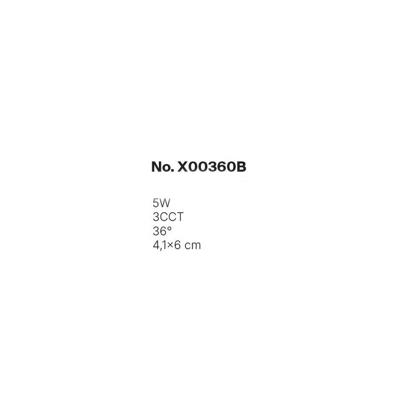 Inlight Downlight σποτ 5W 3CCT σε μαύρη απόχρωση D: 4.1x6cm (X00360B)