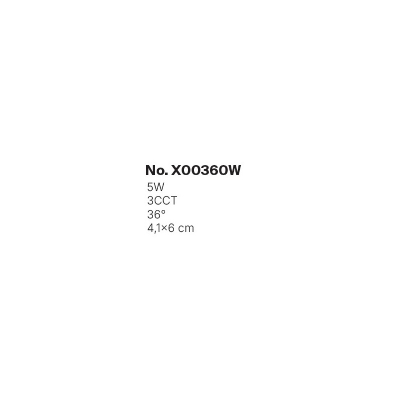 Inlight Downlight σποτ 5W 3CCT σε λευκή απόχρωση D: 4.1x6cm (X00360W)