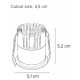 Inlight Downlight σποτ 9W 3CCT σε μαύρη απόχρωση D: 5,1x5,2cm (X00370B)