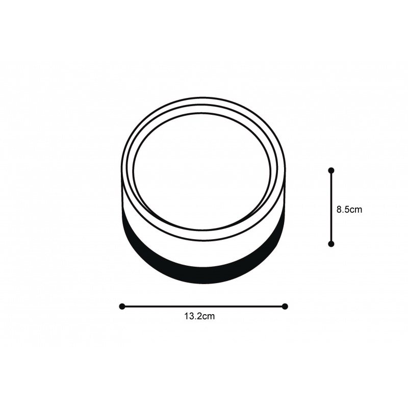 it-Lighting Ceiling LED 9W 3CCT Outdoor Ceiling Light black D:14cmx7,8cm (80301050)