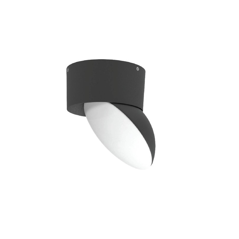 it-Lighting Wabash LED 7W 3CCT Outdoor Wall Lamp Black D:13cm (80208410)