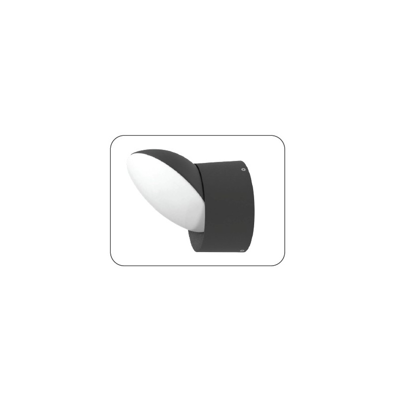 it-Lighting Wabash LED 7W 3CCT Outdoor Wall Lamp Black D:13cm (80208410)