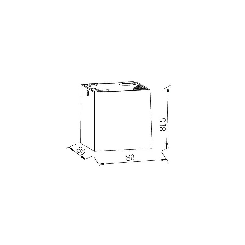 it-Lighting Monument 1xGU10 Outdoor Down Wall Lamp White D:8cm (80301024)
