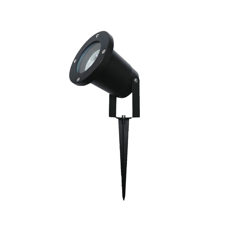 it-Lighting Mercury 1xGU10 Outdoor Spike Light Black D:9,5cm (80600514)