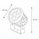 it-Lighting Crest range LED 12W RGB CCT Outdoor Wall Lamp Black D:8.5 x 12cm (80700515)