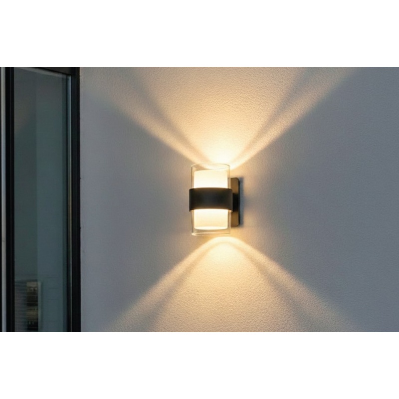 it-Lighting Athabasca LED 8W CCT Outdoor Wall Lamp Anthracite D:12cm (80203240)