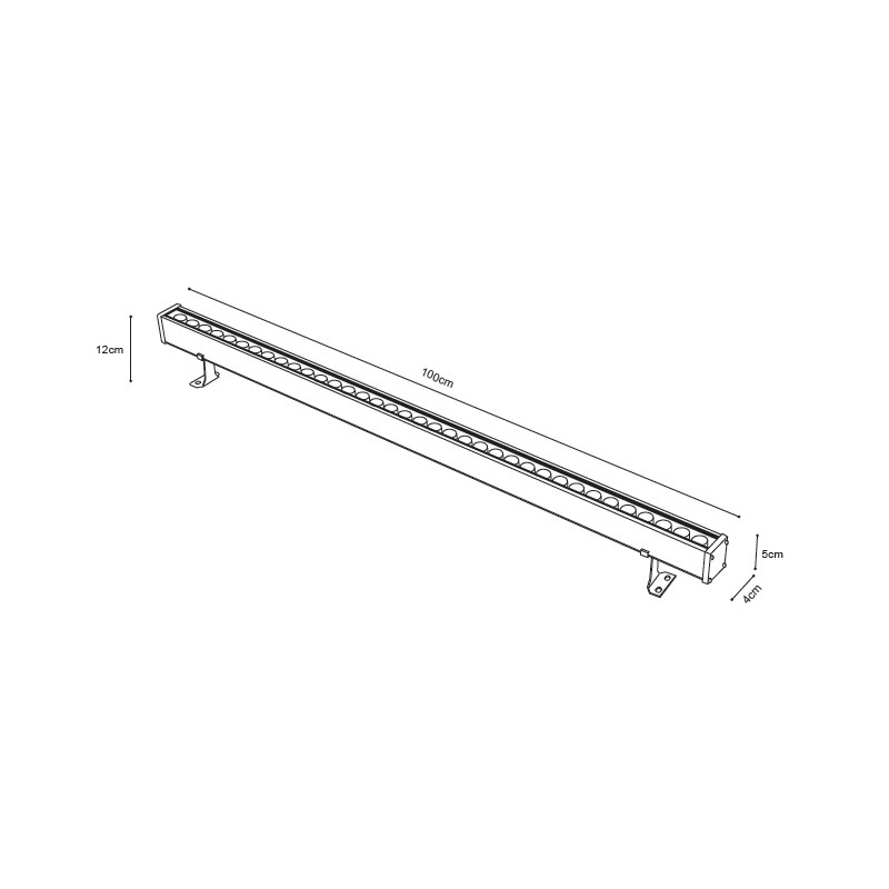 it-Lighting Acadia mega LED 48W RGB 3CCT Wall Washer Silver D:100cm (80700315)