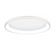 Inlight Πλαφονιέρα οροφής LED 28W 3CCT από λευκό μέταλλο και ακρυλικό D:50x5cm (42044-C-White)