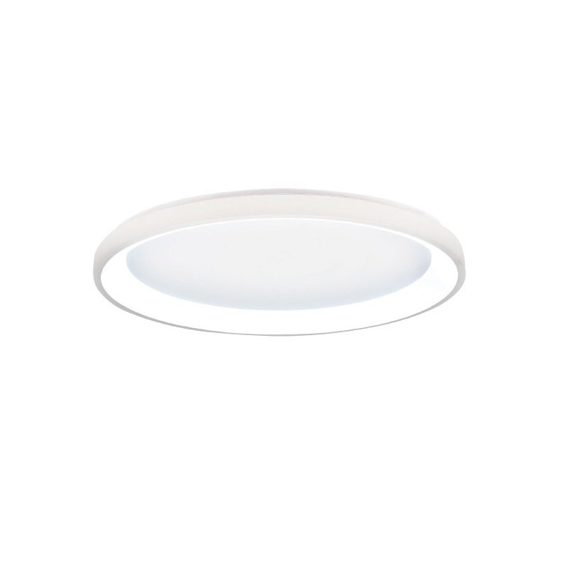 Inlight Πλαφονιέρα οροφής LED 28W 3CCT από λευκό μέταλλο και ακρυλικό D:50x5cm (42044-C-White)
