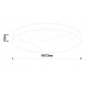 Inlight Φωτιστικό οροφής, LED 64W Alabaster & ritine, 7040 lm, 3CCT (by switch on base) D:80x6cm (42053-A)