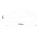 Inlight Φωτιστικό οροφής, LED 48W Alabaster & ritine, 5280 lm, 3CCT (by switch on base) D:60x6cm (42053-B)
