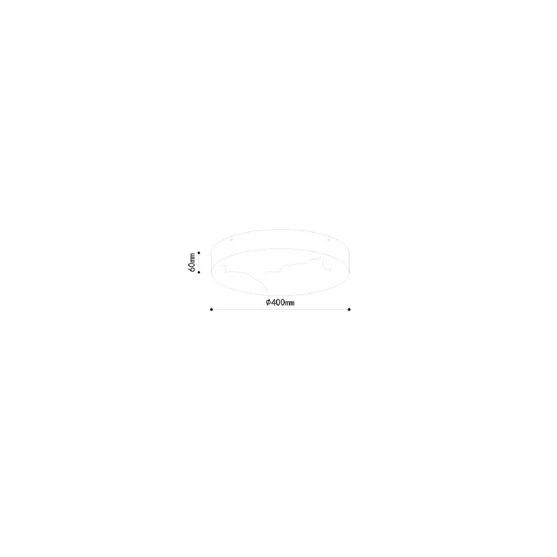 Inlight Φωτιστικό οροφής, LED 36W Alabaster & ritine, 3960 lm, 3CCT (by switch on base) D:40x6cm (42053-C)