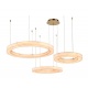 Inlight Κρεμαστό φωτιστικό, Alabaster, 65W, 7150 lm, 3CCT (by switch on base)D: 80X6cm-60X6cm-40X6cm(6115-A)