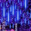 Χριστουγεννιάτικα Λαμπάκια ΜΕΤΕΩΡΙΤΗΣ 180 LED CW 18LX10DROPS Αντάπτορας 5V με 6 ON/18 OFFΔιάφανο Καλώδιο 4m+5m & Δυνατότητα Επέκ