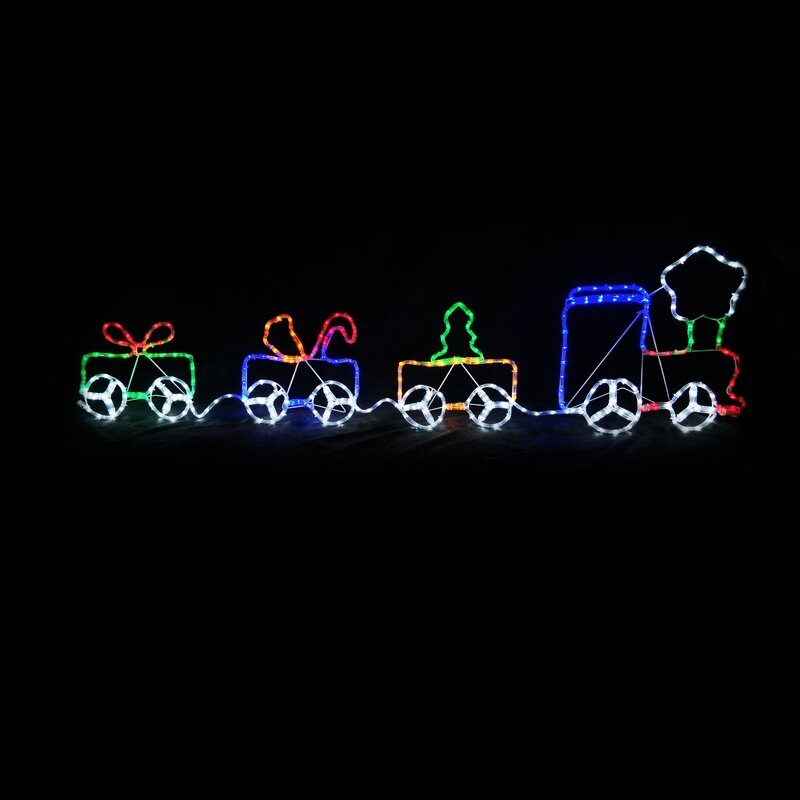 Τρένο Μονοκάναλος Φωτοσωλήνας 312 LED 13m Σταθερά Πολύχρωμα IP65 2000x510mm με 1.5m Καλώδιο (X083123217N)