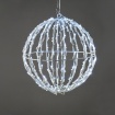 3D ΣΤΡΟΓΓΥΛΗ Μπάλα 150 LED σε Σειρά Σταθερά Ψυχρό Λευκό Αντάπτορα 4.5VDC με Καλώδιο Λευκό IP44 300X300x310mm (X081502413)