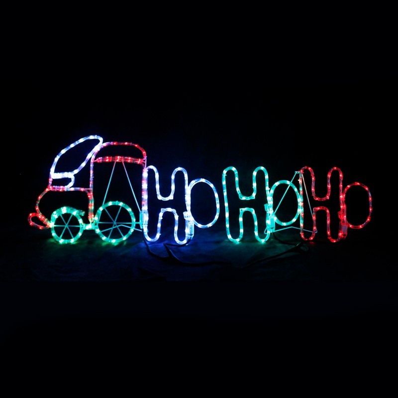 Τρένο HO HO HO Μονοκάναλος Φωτοσωλήνας 204 LED 8.5m FLASH Πολύχρωμα IP44 1300x400mm με 1.5m Καλώδιο (X082043216)