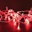 Λαμπάκια 300 LED σε Σειρά Κόκκινα Αντάπτορα 31VDC με 8 Προγράμματα & Καλώδιο Διάφανο 3m IP44 50mm (X08300422)