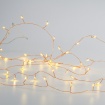 Λαμπάκια 50 LED 3W σε Σειρά Θερμό Λευκό μπαταρίες 3xΑΑ με ΧΑΛΚΙΝΟ Καλώδιο Χαλκού 2.5m IP20 300mm (X01501217)