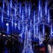 Χριστουγεννιάτικα Λαμπάκια ΜΕΤΕΩΡΙΤΗΣ 240 LED CW 30LX8DROPS Αντάπτορας 5V με Διάφανο Καλώδιο 7.4m+5m & Δυνατότητα Επέκτασης max 