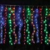 Λαμπάκια Κουρτίνα 360 LED 20x18 ΣΕΙΡΕΣ Πολύχρωμα Σταθερά με Αντάπτορα 24VDC & Δυνατότητα Επέκτασης max 4 Set ME Καλώδιο Διάφανο 