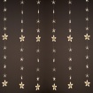 Λαμπάκια Κουρτίνα 144 LED 8x18 ΣΕΙΡΕΣ Θερμό Λευκό Σταθερά με Αντάπτορα 24VDC & ΔΥΝΑΤΟΤΗΤΑ ΕΠΕΚAΤΣΗΣ max 4 Set ME Καλώδιο Διάφανο