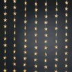 Λαμπάκια Κουρτίνα σε Σχήμα Αστέρι 48 LED Θερμό Λευκό Αντάπτορα & 8 Προγράμματα IP44 Πράσινο Καλώδιο 5mm 120x240mm (X0848122)