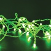 Λαμπάκια 100 LED σε Σειρά Πράσινα Καουτσούκ ανά 50mm Αντάπτορα 31VDC με Δυνατότητα Επέκτασης max 6 Set & Καλώδιο Διάφανο 3m IP44