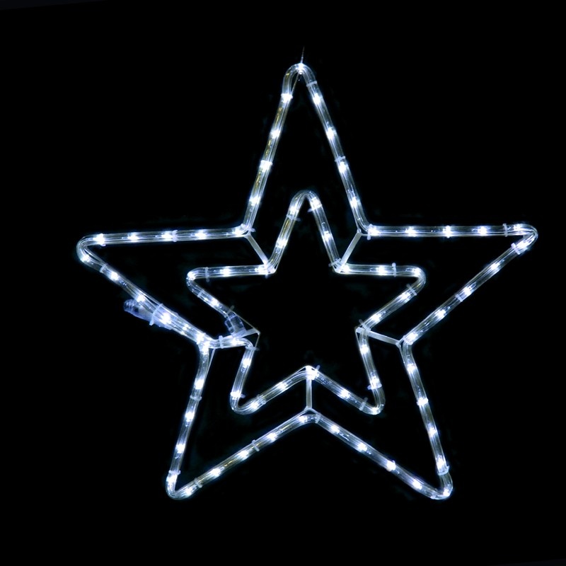 ΔΙΠΛΑ Αστέρια Μονοκάναλος Φωτοσωλήνας 72 LED 3m Ψυχρό Λευκό FLASH IP44 550mm με 1.5m Καλώδιο (X087222316)