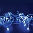 Λαμπάκια 300 LED σε Σειρά Καουτσούκ Μπλε ανά 50mm Αντάπτορα 31VDC με 8 Προγράμματα & Καλώδιο Διάφανο IP44 15mm (X08300622)