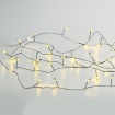Λαμπάκια 50 LED 3W σε Σειρά Θερμό Λευκό μπαταρίες 3xΑΑ με Μαύρο Καλώδιο Χαλκού 2.5m IP20 300mm (X01501417)