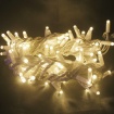 Λαμπάκια 100 LED σε Σειρά Θερμό Λευκό Καουτσούκ ανά 10mm 220 - 240V AC με Δυνατότητα Επέκτασης max 20 Set & Καλώδιο Πράσινο 1.5m (X081001414)
