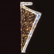 Επίστηλο Διακοσμητικό ΑΡΠΑ 360 LED ΜΟΝΟΚΑΝΑΛΟ 6.4m & LED 9.6m Λαμπάκια σε Σειρά Θερμό & Ψυχρό Λευκό Σταθερά με 1.5m Καλώδιο IP65