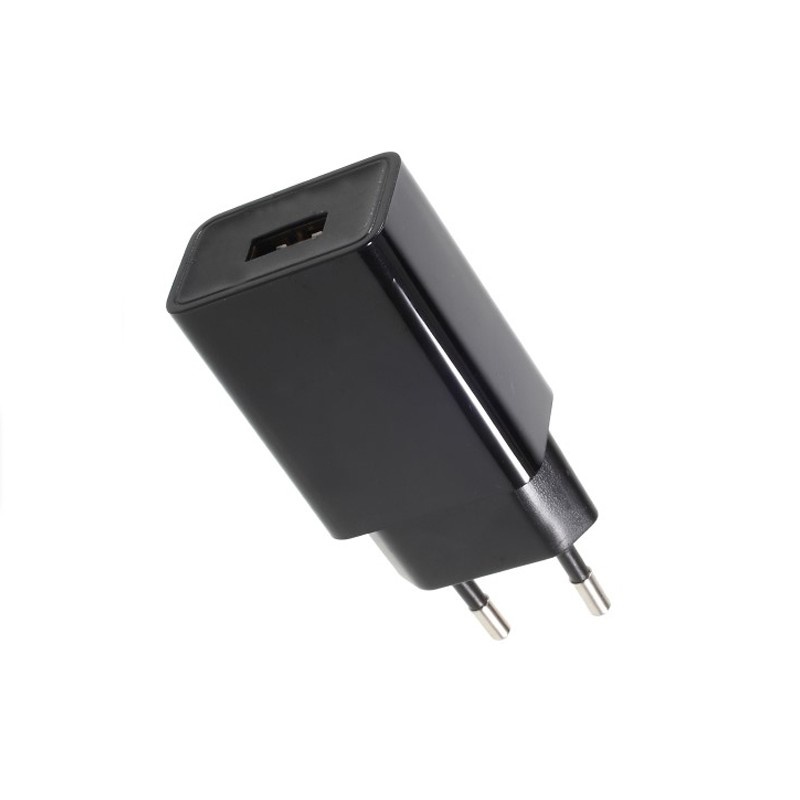 USB Μαύρος Αντάπτορας 230VAC 0.45A / 5VDC 1A (USBPLUG)