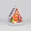 LED XMAS ΣΠΙΤΑΚΙ GINGERBREAD ΜΕ ΚΙΝΟΥΜΕΝΗ ΠΟΡΤΑ ΜΟΥΣΙΚΗ WW 4,5V 3,6W USB  (XCVHOUSE)