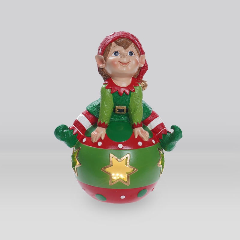 Led XMAS Στολίδι Ξωτικό WW Μπαταρίας 185*140*250mm (XCVELF)