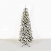 XMAS Δέντρο PE/PVC Πράσινο με ΧΙΟΝΙ PRE-LIT 6W 220LED WW IP44 220-240V ΑΝΤΑΠ. 1.5M Καλώδιο (XPRELITTR180SNNAR)