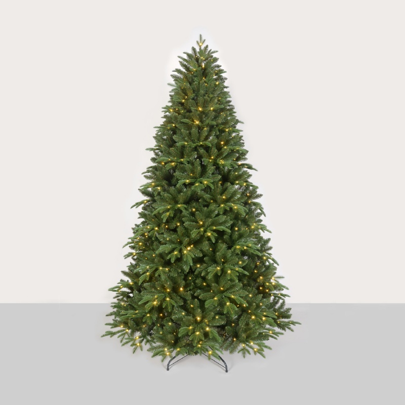 XMAS Δέντρο PE/PVC PRE-LIT Πράσινο 6W 500LED WW IP44 220-240V Αντάπτορας 1.5M Καλώδιο (XPRELITTR210)