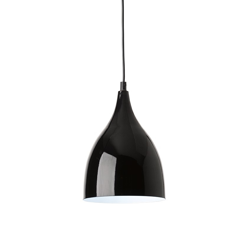 Aca ΜΕΤΑΛΛΙΚΗ Καμπάνα 1ΧΕ27 ΜΑΥΡΗ Φ17χΗ23cm ROXANNE (KS174317BK)