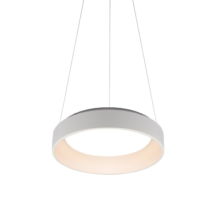 Aca Κρεμαστό Φωτιστικό Led 48W CCT 5350lm Λευκό Μεταλλικό D60XH120cm APOLLO (BR81LEDP60WHCCT)