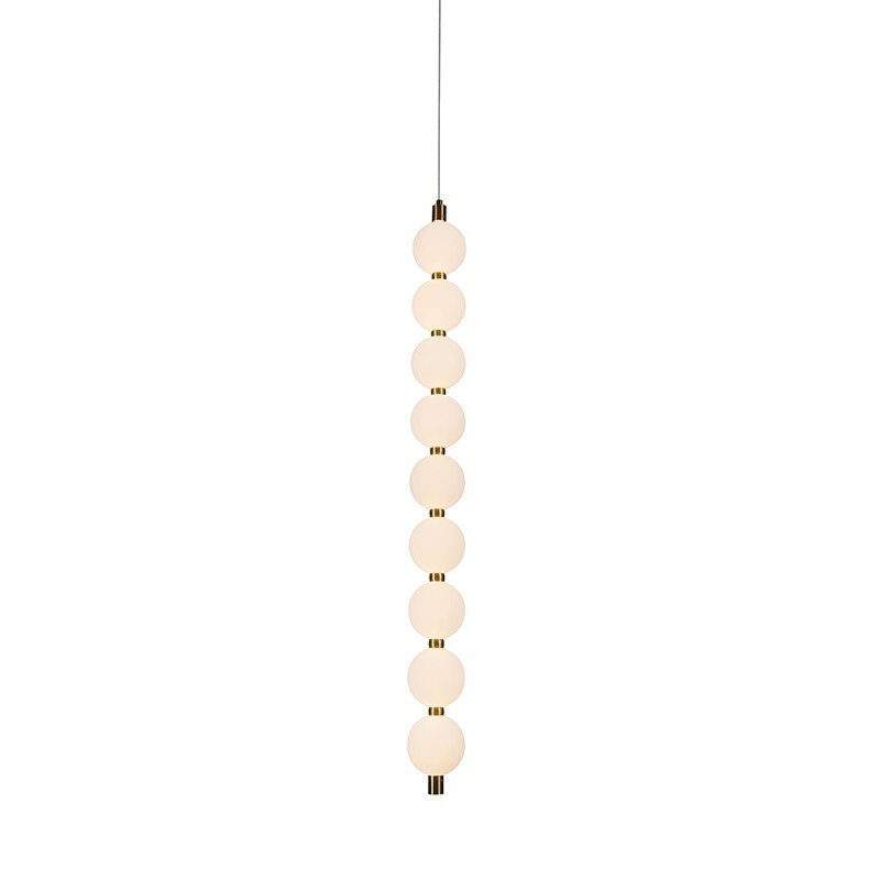 Aca Κρεμαστό Φωτιστικό Led 14W 1050lm 3000K IP20 Χρυσό Αλουμίνιο + Ακρυλικό (HM238LEDP9)