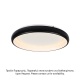 Aca Οροφής Φωτιστικό Led 36W DImmER CCT 3470lm Λευκό Μεταλλικό D41XH8,5cm DIANA (BR71LEDC41BKCCTD) [ΠΑΡΑΓΩΓΗΣ]