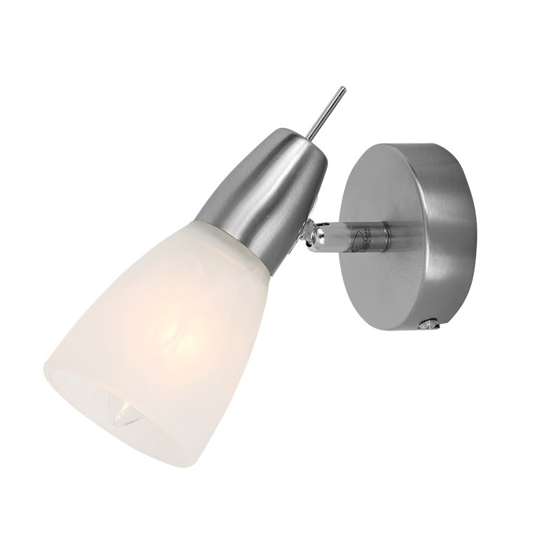 Aca ΣΠΟΤ Ι Γυαλί Νίκελ Ματ 40W E14 KAMET (MC542NM)