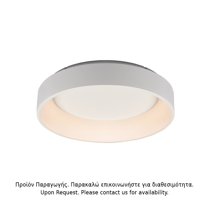 Aca Οροφής Φωτιστικό Led 48W DImmER CCT 5350lm Λευκό Μεταλλικό D60XH14cm APOLLO (BR81LEDC60WHCCTD) [ΠΑΡΑΓΩΓΗΣ]