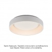 Aca Οροφής Φωτιστικό Led 48W DImmER CCT 5350lm Λευκό Μεταλλικό D60XH14cm APOLLO (BR81LEDC60WHCCTD) [ΠΑΡΑΓΩΓΗΣ]