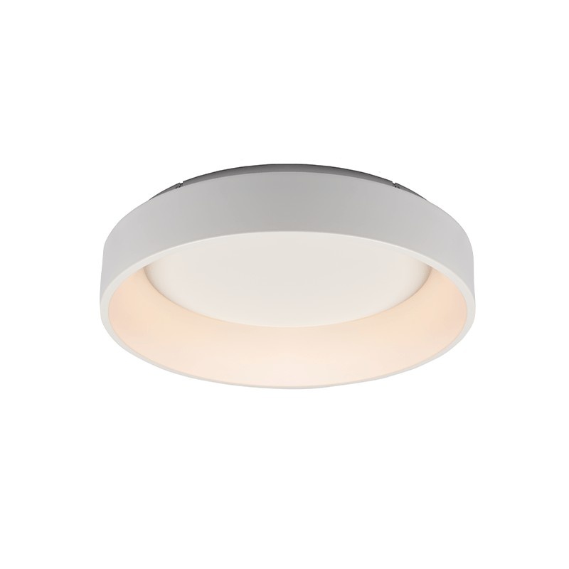 Aca Οροφής Φωτιστικό Led 48W CCT 5350lm Λευκό Μεταλλικό D60XH14cm APOLLO (BR81LEDC60WHCCT)