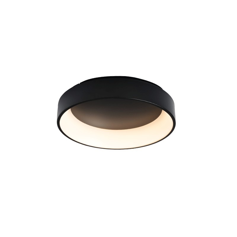 Aca Οροφής Φωτιστικό Led 36W CCT 3670lm Μαύρο Μεταλλικό D45XH14cm APOLLO (BR81LEDC45BKCCT)