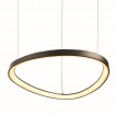 Aca HARMONY-Φωτιστικό Κρεμαστό Μαύρο ΜΑΤ ΑλουμίνιοΥ Led SMD 44W CCT 4670lm IP20 Φ600Χ1200ΜΜ (BR97LEDP60BKCCT)